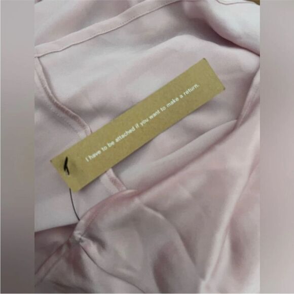 Reformation Valora Satin Halter Maxi Dress In Babygirl Light Pink 10 - Picture 7 of 7